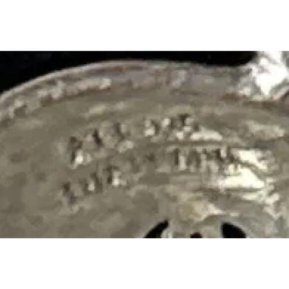 Vintage ATI Thailand Sterling Silver Turquoise Filigree Elephant Pendant - Picture 4 of 4